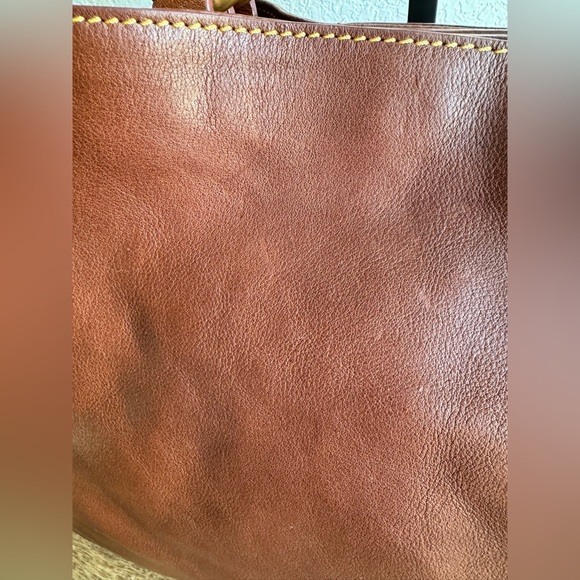 Dooney & Bourke Florentine Large Zip Barlow Tote - Chestnut In Color - Picture 6 of 15